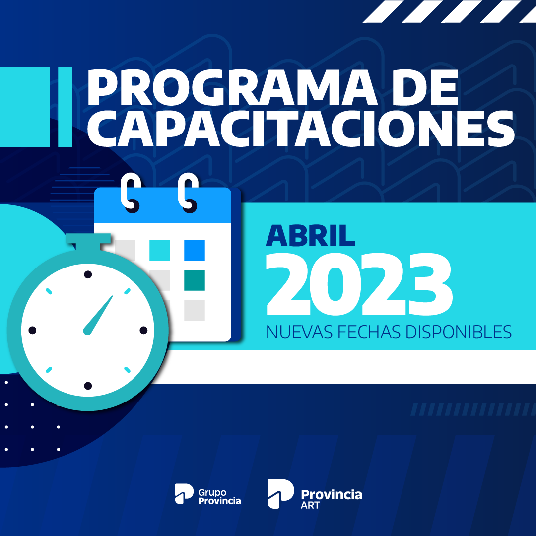 Provincia ART presentó cronograma de capacitaciones para el cuarto mes ...