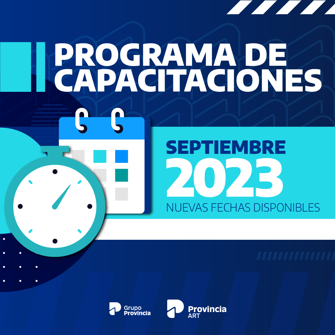Este es el cronograma de capacitaciones gratuitas de Provincia ART para ...